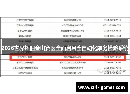 2026世界杯旧金山赛区全面启用全自动化票务检验系统